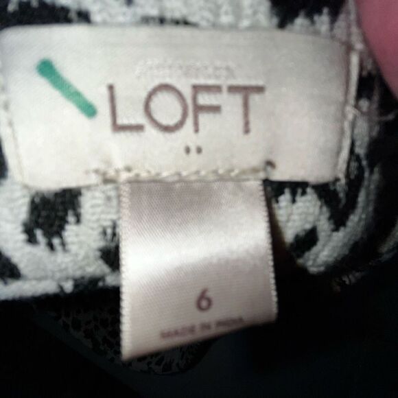 Loft black & white mini skirt 6 - Picture 4 of 4